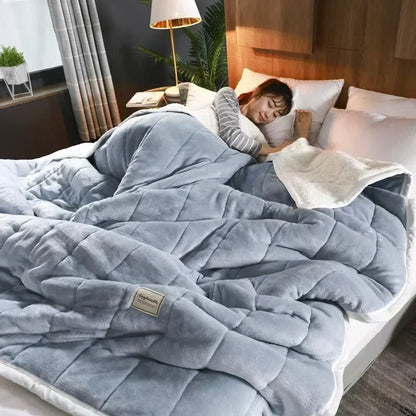 Varm flanell- och korallfleecefilt för höst och vinter – CosyBlanket