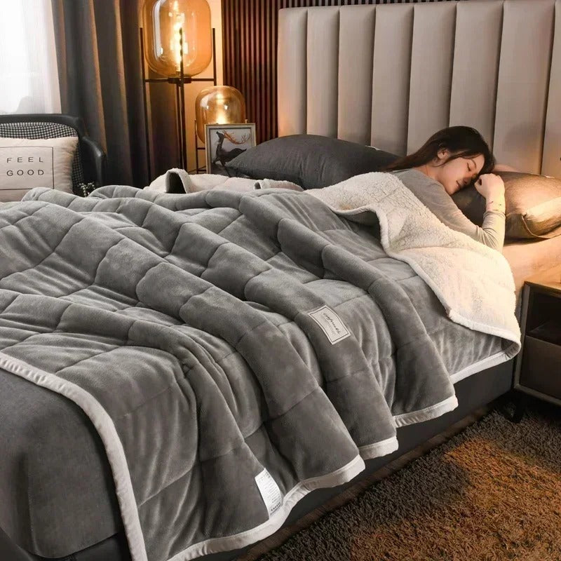 Varm flanell- och korallfleecefilt för höst och vinter – CosyBlanket
