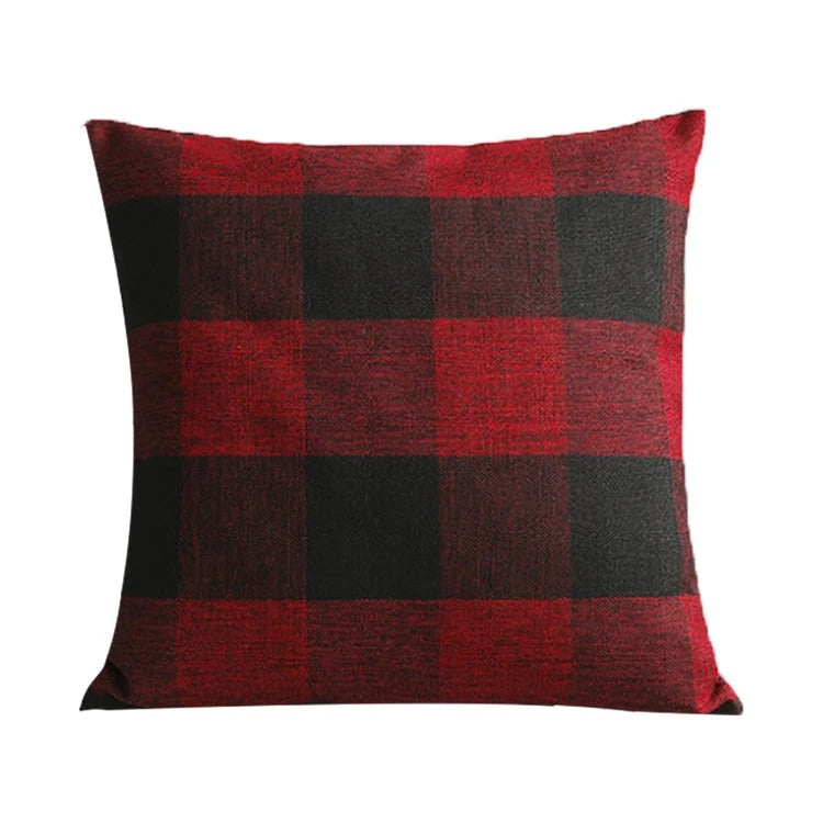 Mysigt rutmönstrat kuddfodral i lantlig stil – Autumn Plaid