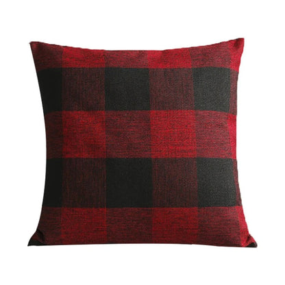 Mysigt rutmönstrat kuddfodral i lantlig stil – Autumn Plaid