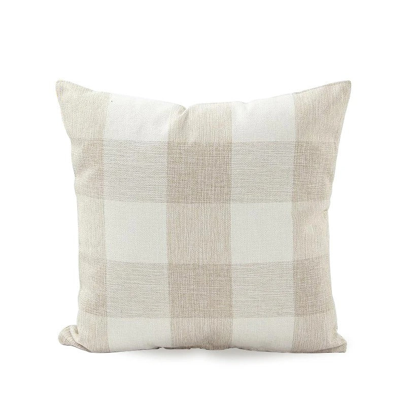 Mysigt rutmönstrat kuddfodral i lantlig stil – Autumn Plaid