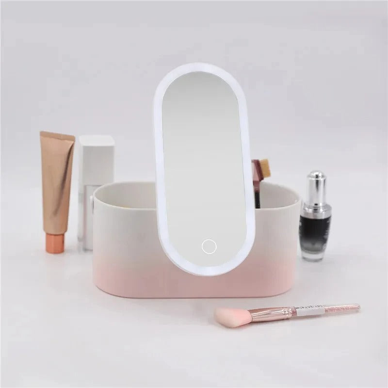 Makeupväska med LED-spegel - Lumivault