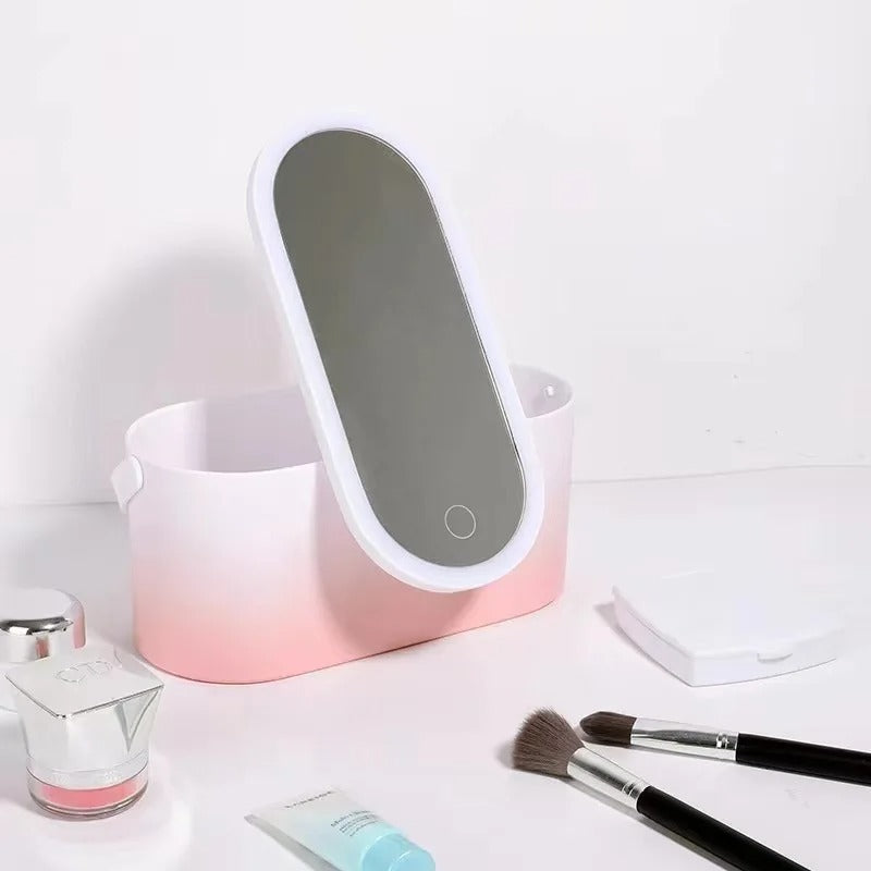 Makeupväska med LED-spegel - Lumivault