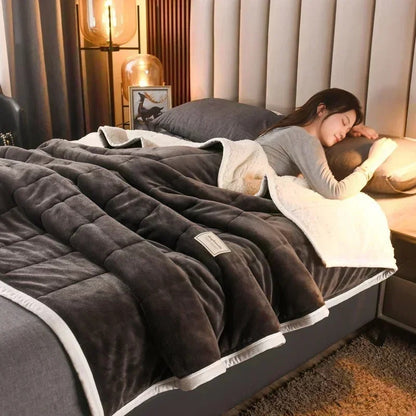Varm flanell- och korallfleecefilt för höst och vinter – CosyBlanket