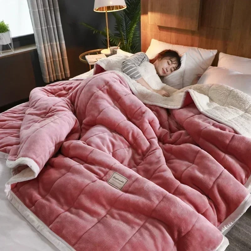 Varm flanell- och korallfleecefilt för höst och vinter – CosyBlanket