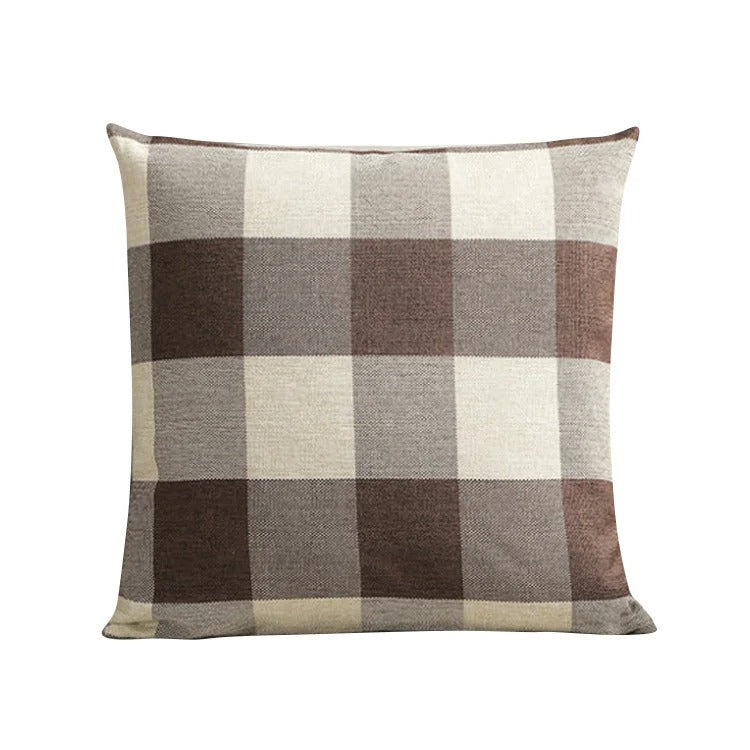 Mysigt rutmönstrat kuddfodral i lantlig stil – Autumn Plaid