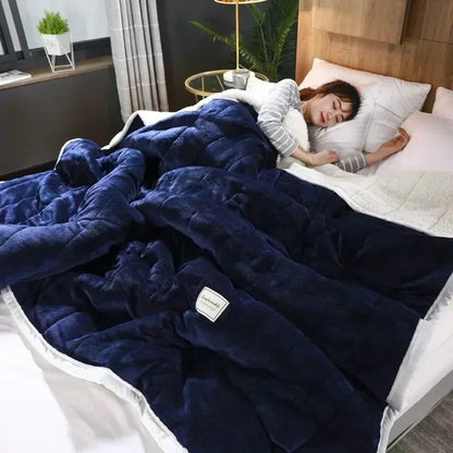 Varm flanell- och korallfleecefilt för höst och vinter – CosyBlanket