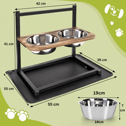Premium Förbättrad hundmatstation - SnackHaven
