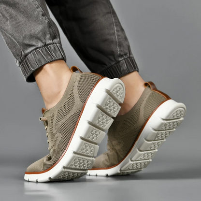 Höstiga ortopediska stickade herrsneakers – Bram
