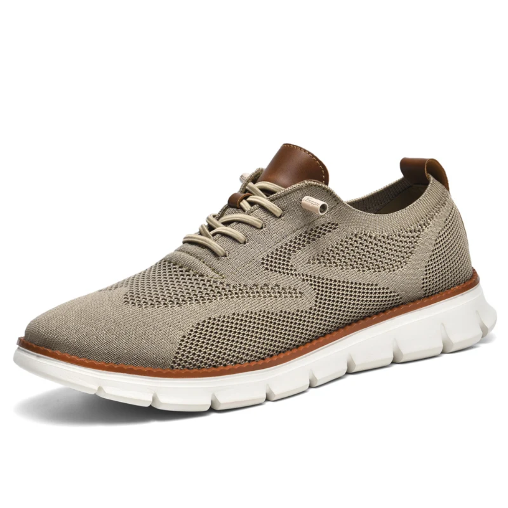 Höstiga ortopediska stickade herrsneakers – Bram