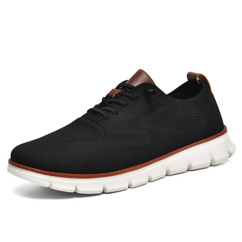 Höstiga ortopediska stickade herrsneakers – Bram