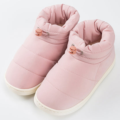 Rosa Damen-Winterstiefel, gefüttert, rutschfest, warm, modisch, für kaltes Wetter.
