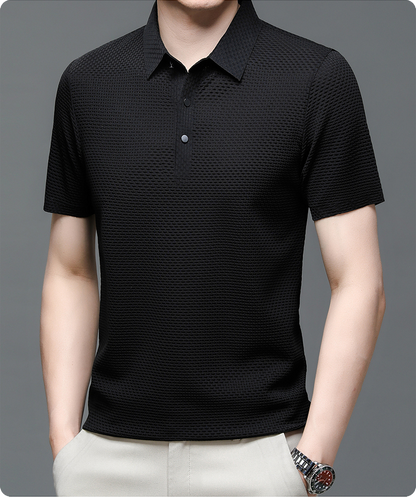 Herrpolo i andningsbart mesh – Matteo