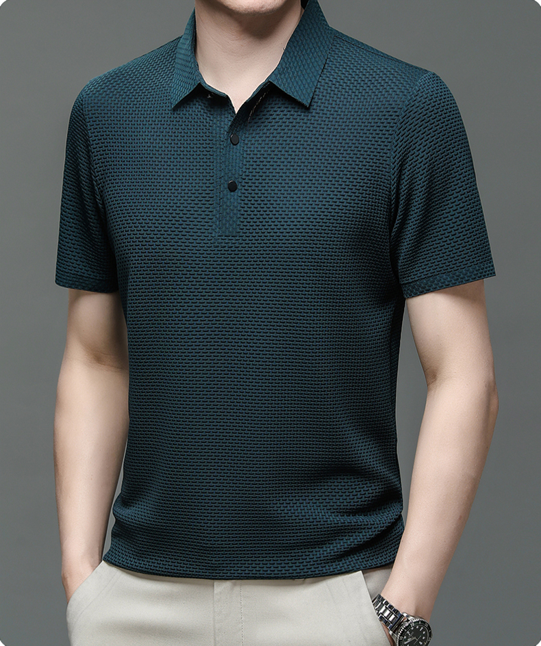 Herrpolo i andningsbart mesh – Matteo