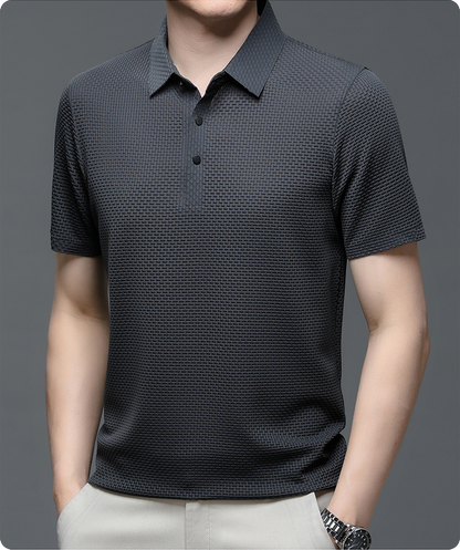 Herrpolo i andningsbart mesh – Matteo