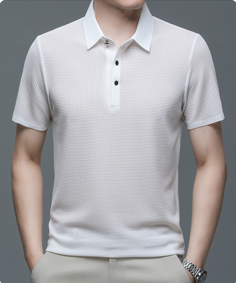 Herrpolo i andningsbart mesh – Matteo