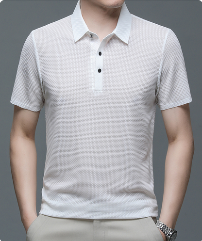Herrpolo i andningsbart mesh – Matteo