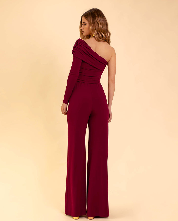 Damjumpsuit med en axel – Alessia, höstens trollkarl