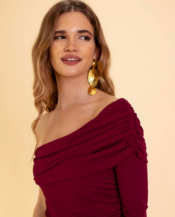 Damjumpsuit med en axel – Alessia, höstens trollkarl
