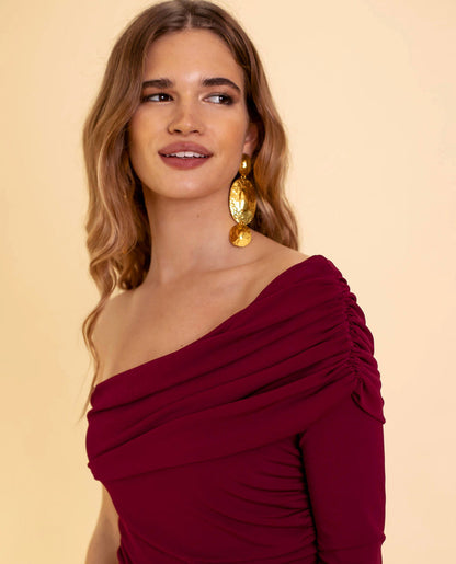 Damjumpsuit med en axel – Alessia, höstens trollkarl