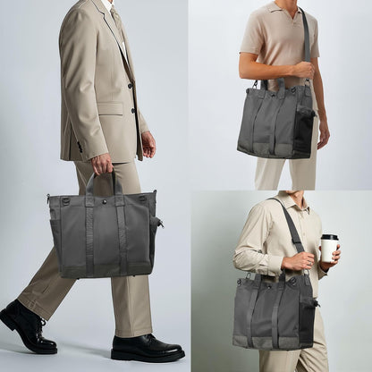 Laptop-axelväska med flera fack och justerbar axelrem – MetroCarry