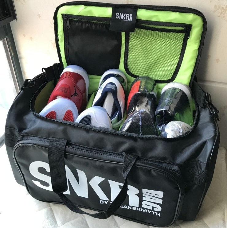 Vattentät resväska för sneakers och utrustning med flera fack