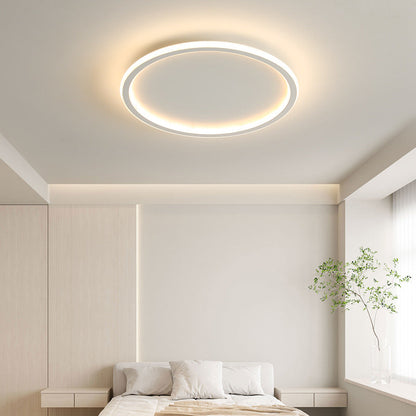 Scandinavian Round Ceiling Light with LED Glow 5