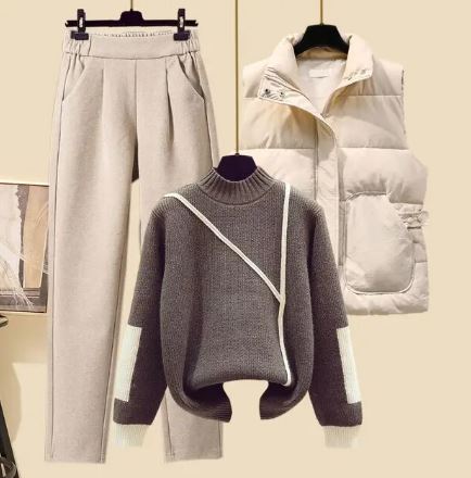 3-delat damhöstset: byxor, väst och sweatshirt – Amira Höstmagisk Edition