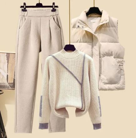 3-delat damhöstset: byxor, väst och sweatshirt – Amira Höstmagisk Edition