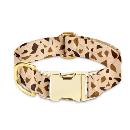 Hundhalsband med gyllene accenter – GoldenTerra