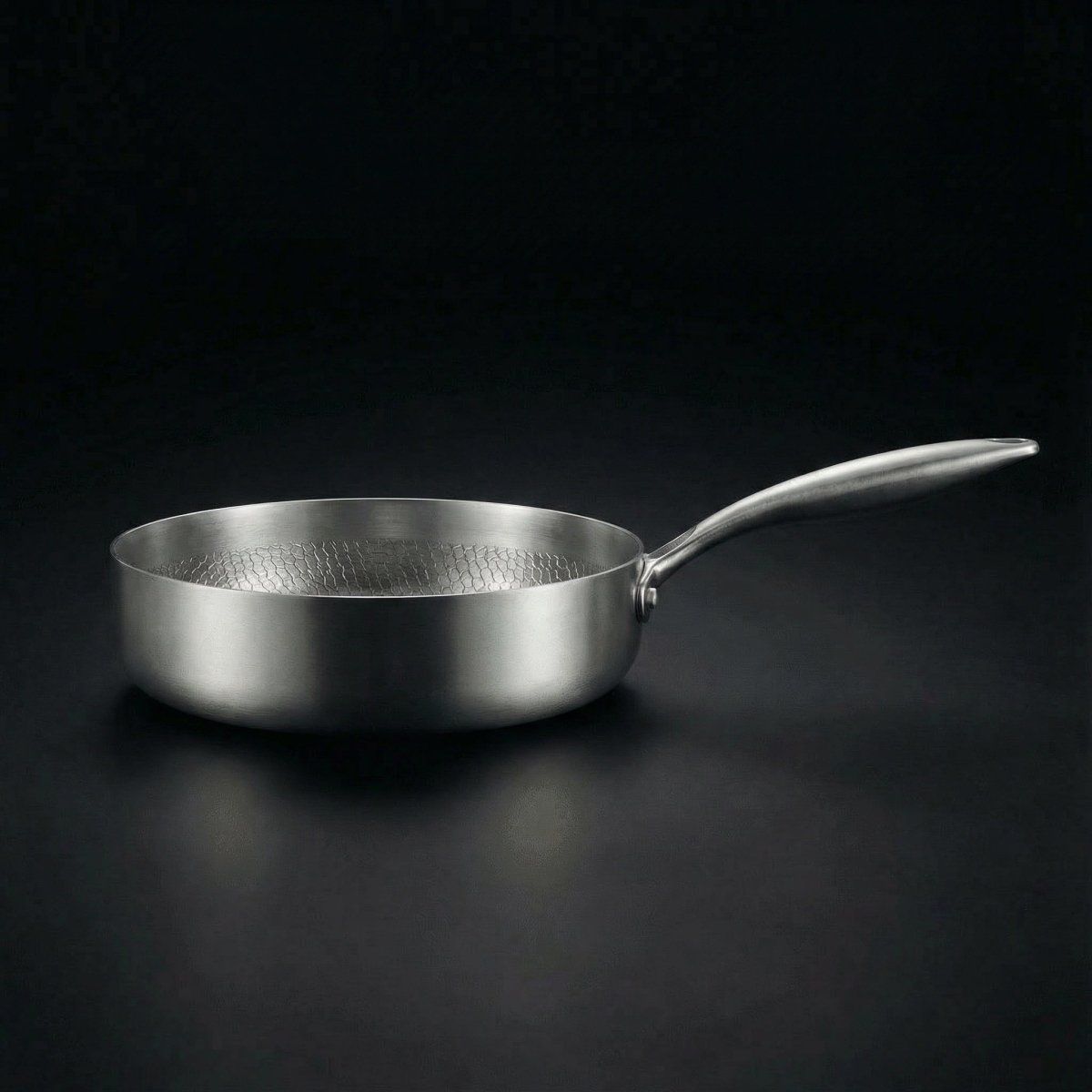 Hand-Hammered Titanium Family Set: 4 Pans & Utensils 3