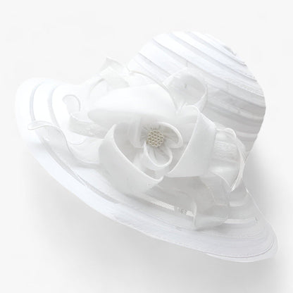 Elegant solhatt för damer i organza – Mirielle höstförtrollning