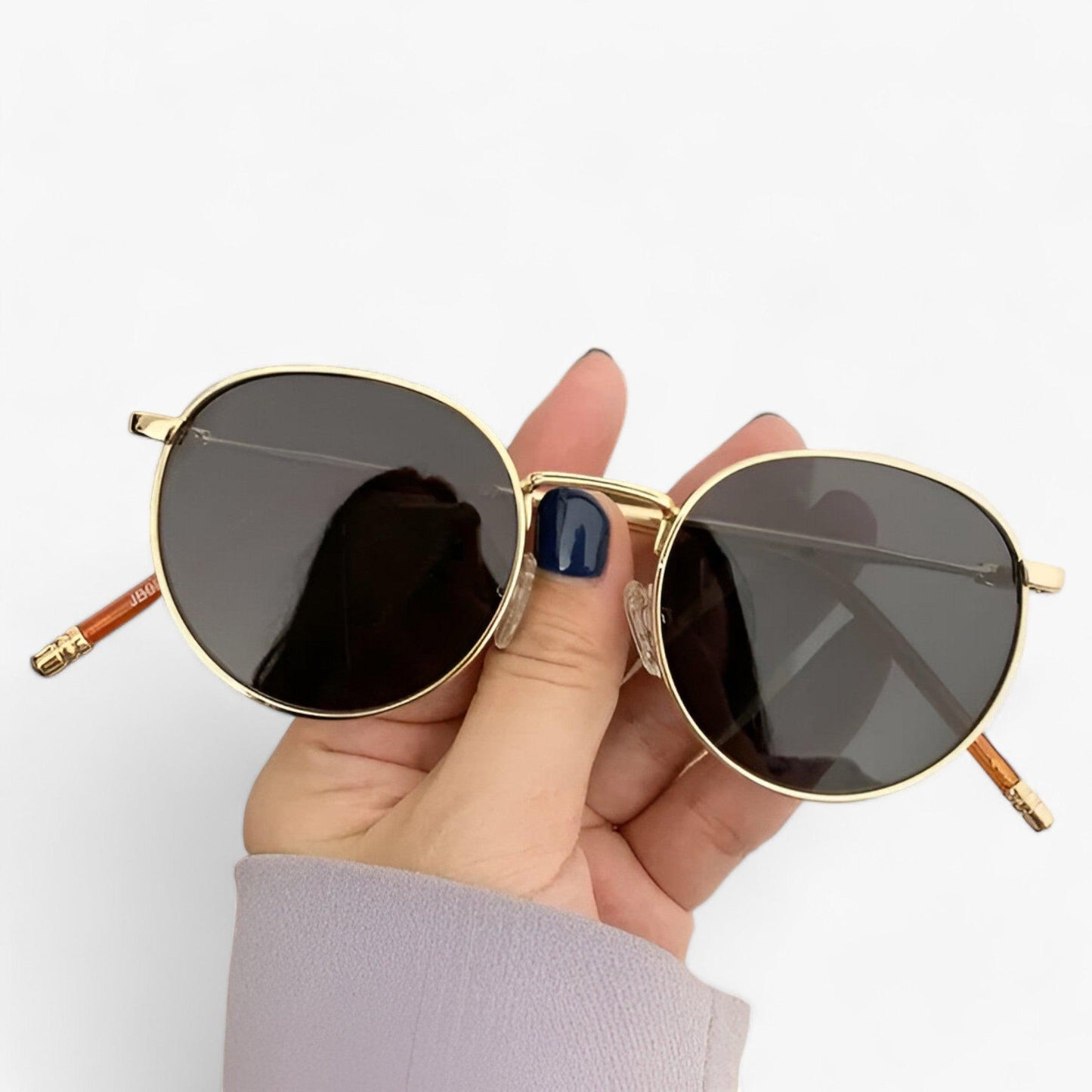 Unisex-designerglasögon med runda glas – Nova