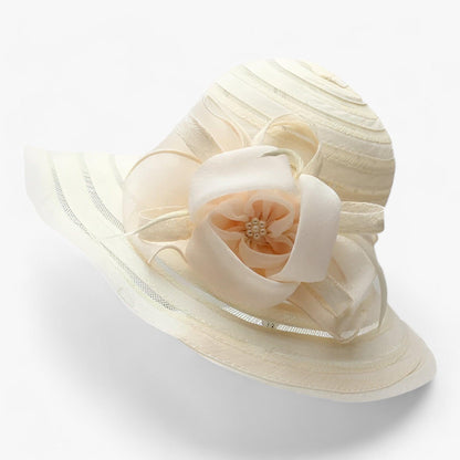 Elegant solhatt för damer i organza – Mirielle höstförtrollning