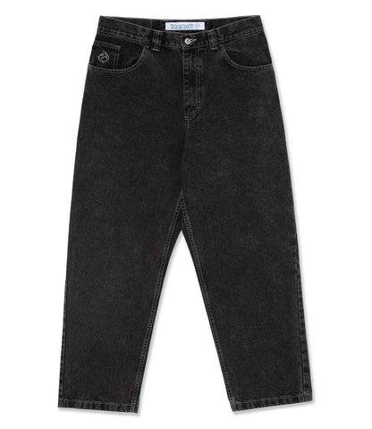 Schwarze Jeans, lockerer Schnitt, Polar Big Boy, Denim, Herrenmode, Streetwear.
