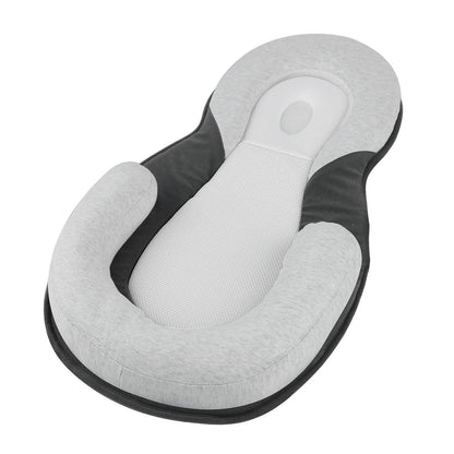 Ergonomisk bärbar babysäng med huvudstöd mot platt huvud – sovcocoon