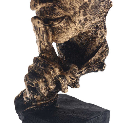 Abstrakt guldig skulptur – Soren