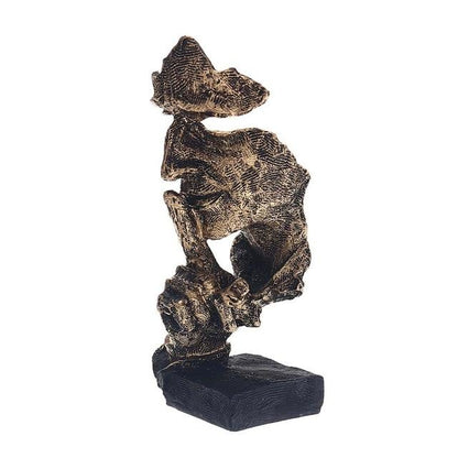 Abstrakt guldig skulptur – Soren