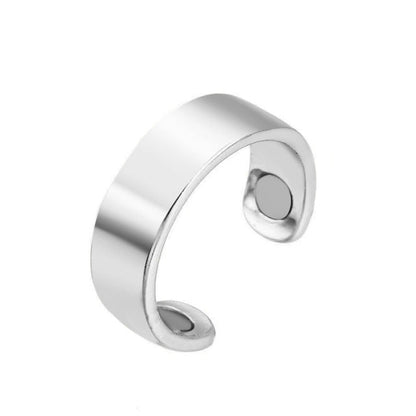 Silberner verstellbarer Zehenring, minimalistisches Design, modischer Schmuck für Damen und Herren.