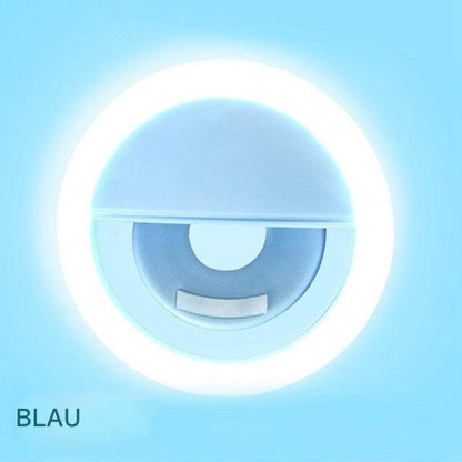 Blaue LED-Nachtlicht mit Bewegungssensor, rund, energiesparend, für Schlafzimmer.