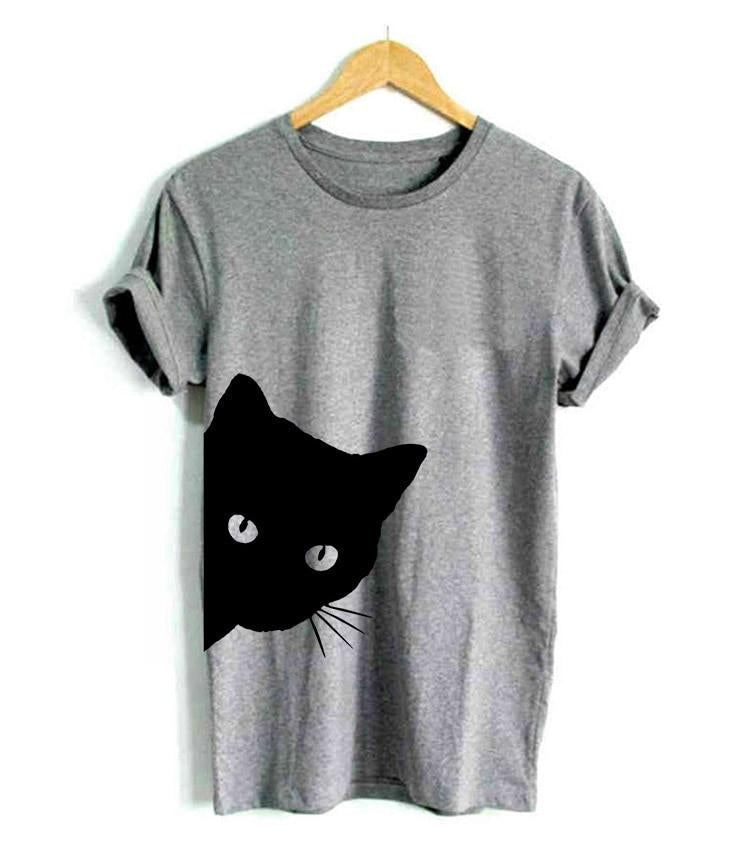 Dam-T-shirt för kattälskare – Maja