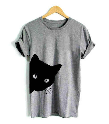 Dam-T-shirt för kattälskare – Maja