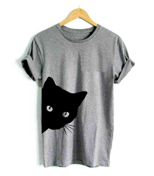 Dam-T-shirt för kattälskare – Maja