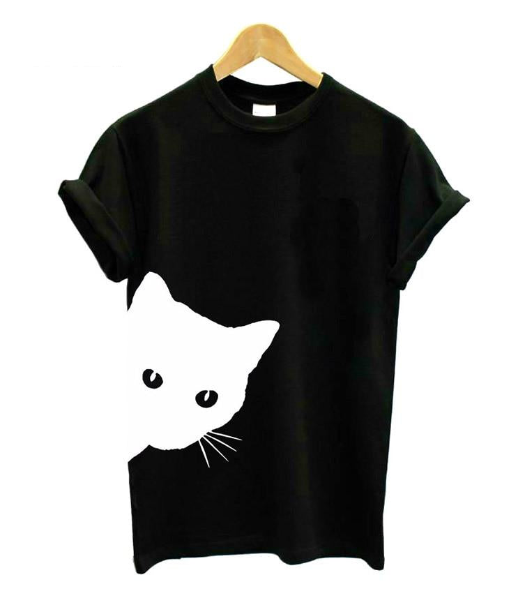Dam-T-shirt för kattälskare – Maja