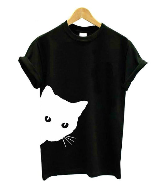 Dam-T-shirt för kattälskare – Maja