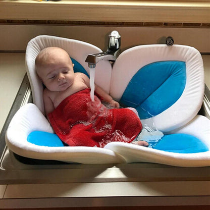 Mjuk blommig babybad för handfat eller reseanvändning – Kramblomma