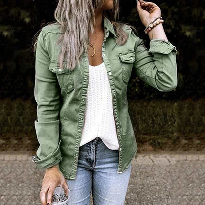 Höstlig damjeansjacka - Elisa