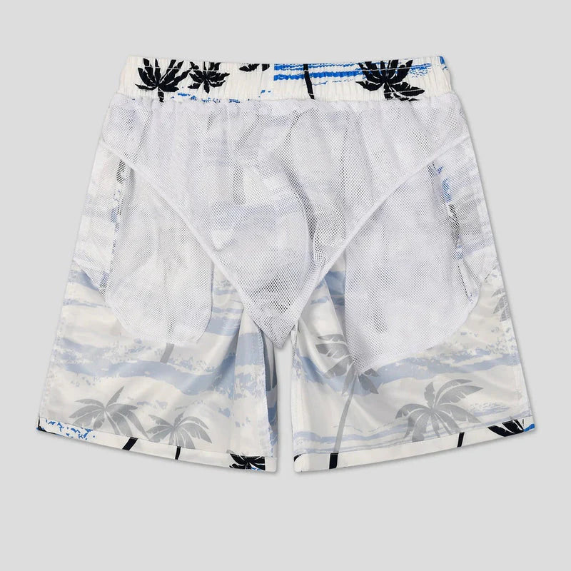 Herr Casuella Sommarshorts | Palm Design