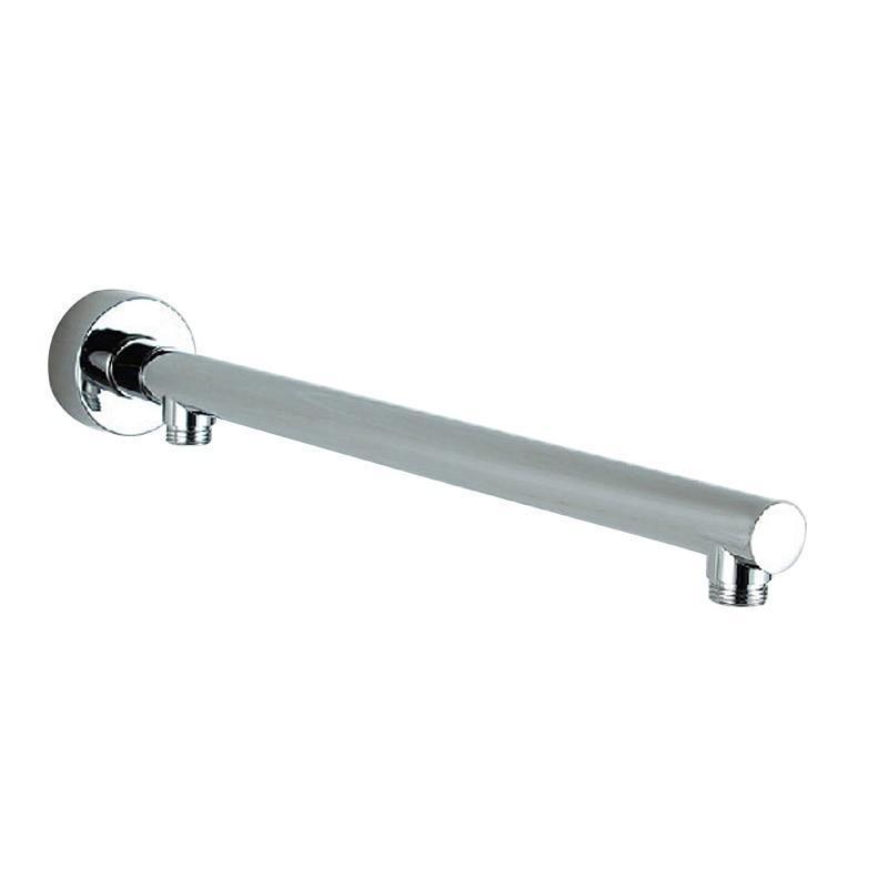 Wandmontierter Duscharm aus Edelstahl, silber, für Regenduschkopf, modernes Badzubehör.
