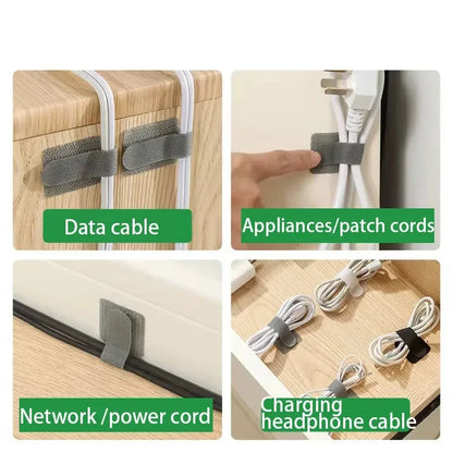 Självhäftande återanvändbara kabelbindare – band för kabel- och trådhantering